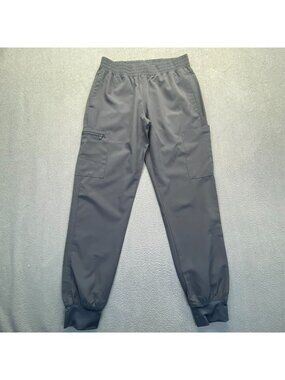 Med Couture Women's 8739 Energy Smocked Waist Jogger Pant, , Gray  Small